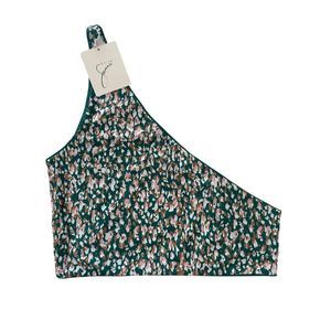 NWT BAIIA Jasmine Reversible Colorful Green Bikini Wrap Swim Top Size 18